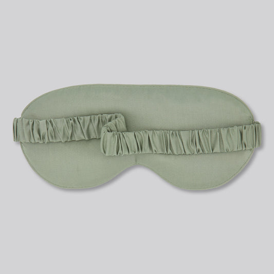 Bamboe slaapmasker in olijfgroen