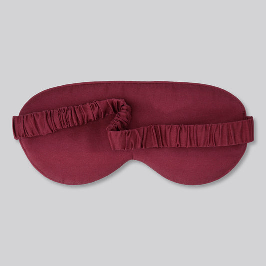 Bamboe slaapmasker in bordeauxrood