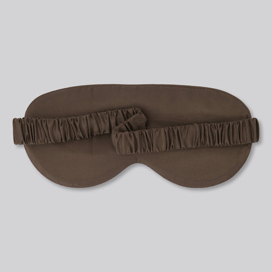 Bamboe slaapmasker in kastanjebruine kleur