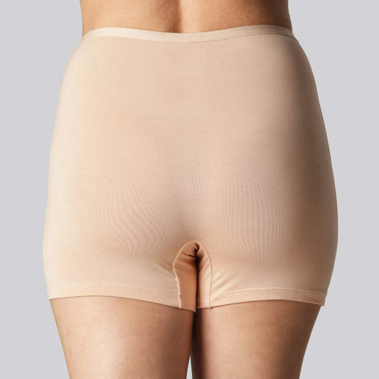 Bamboe hotpants in beige