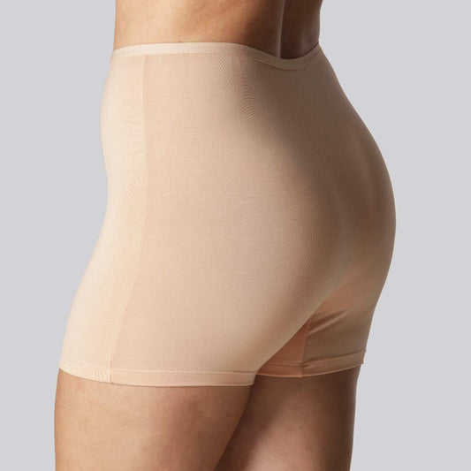 Bamboe hotpants in beige