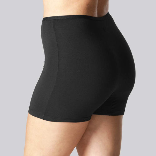 Bamboe hotpants in zwart