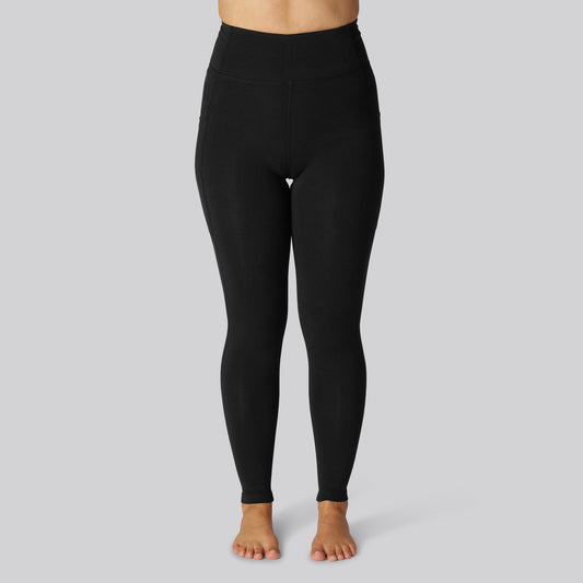 Bamboe fitnesslegging in zwart voor dames