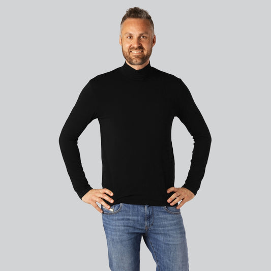 Zwarte bamboe coltrui voor heren