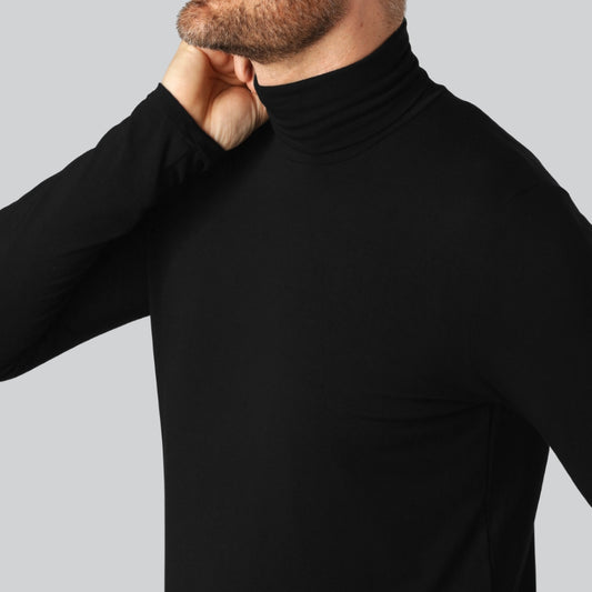 Zwarte bamboe coltrui voor heren