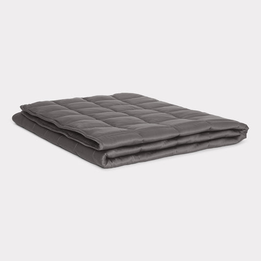 Verzwaarde bamboe deken antracietgrijs 140x200