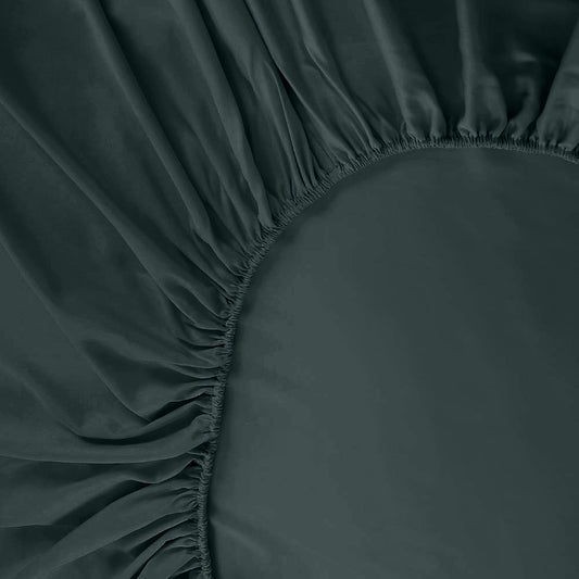 Bamboe hoeslaken in groen