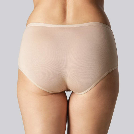 Hipster slipje van bamboe in beige