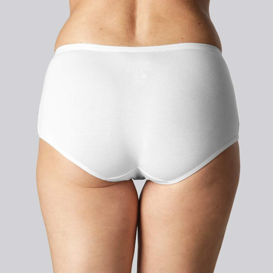 Hipster slipje van bamboe in het wit