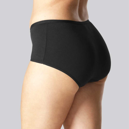 Hipster slipje van bamboe in zwart