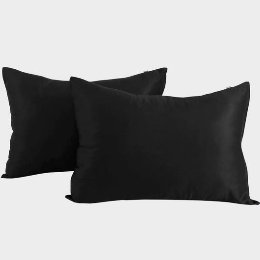 Bamboe kussensloop 50x70 cm in zwart