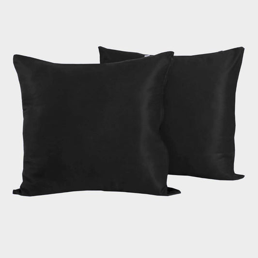 Bamboe kussensloop 60x63 cm in zwart