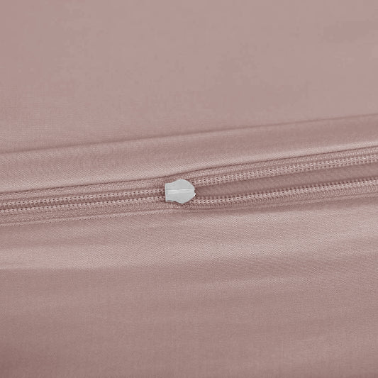 Bamboe beddengoed in oudroze van Bambuni