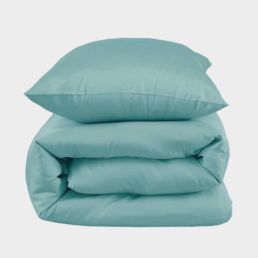 Bamboe beddengoed in zeeblauw van Bambuni