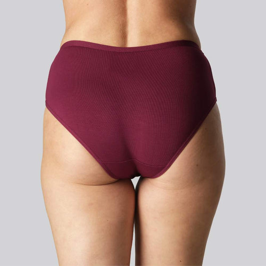 Bamboe slipje in bordeauxrood