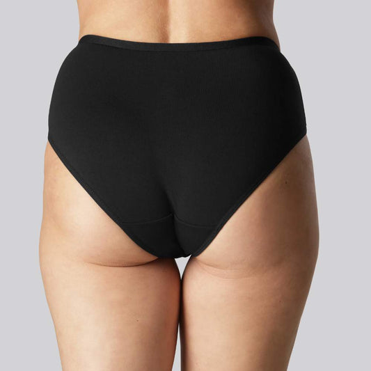 Bamboe slip in zwart