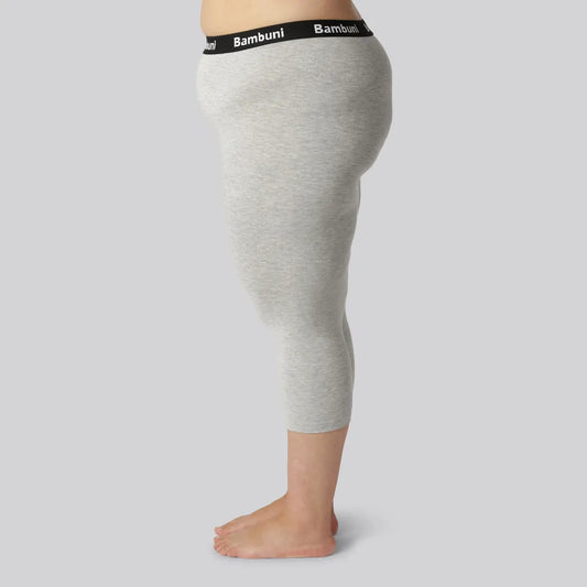 Bamboe 3/4 legging in grijs voor dames