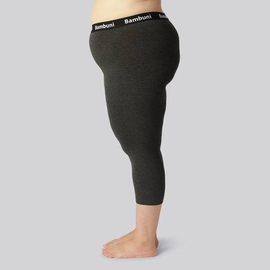 Bamboe 3/4 legging in antracietgrijs voor dames
