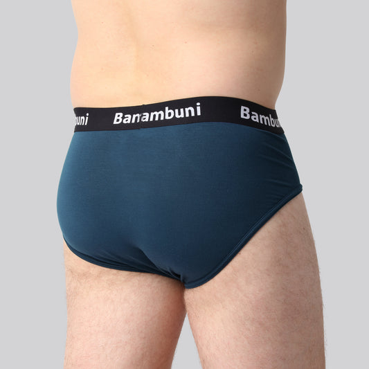 Bambus briefs petroleumsblå mænd bag