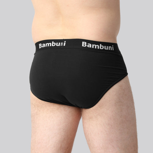 Bambus briefs sort mænd bag