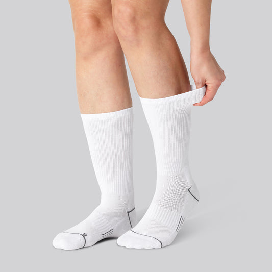 Witte bamboe hardloopsokken voor dames