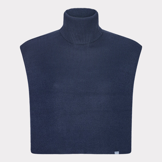 Bamboe gebreide sjaal in marineblauw