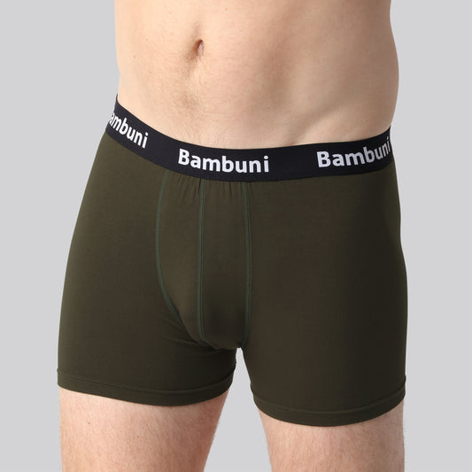 Bambus underbukser mørkegrøn mænd