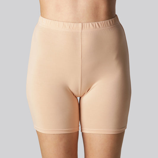 Beige bamboe shorts voor dames van Bambuni