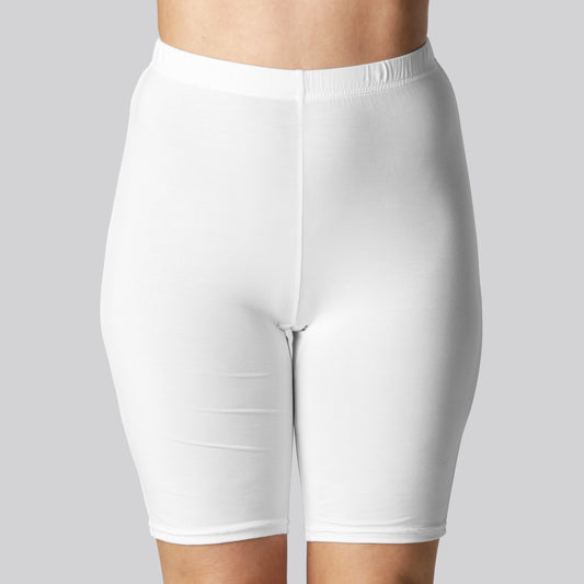 Witte bamboe shorts voor dames van Bambuni