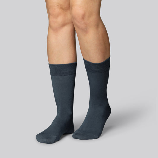 Bamboe sokken in donkergrijs voor dames