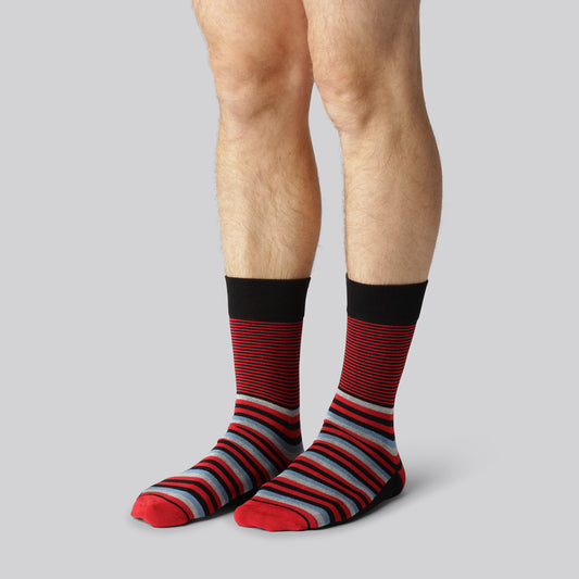 Bambuni 7-pack gestreepte sokken voor heren