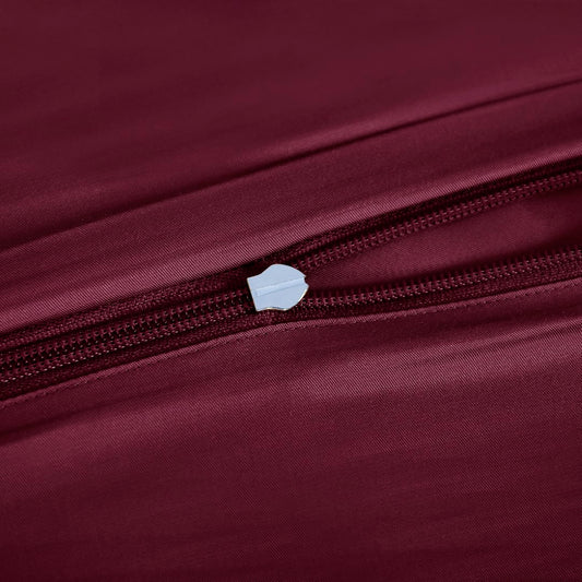 Bamboe beddengoed in bordeauxrood