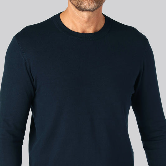 Bamboe gebreide trui in marineblauw