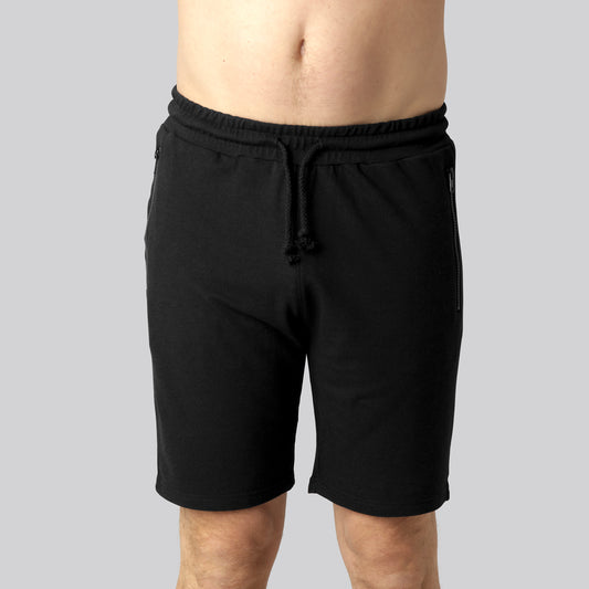 Bamboe shorts in zwart voor heren