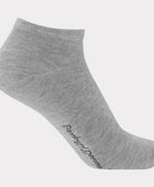 Grijze bamboe enkelsokken voor heren