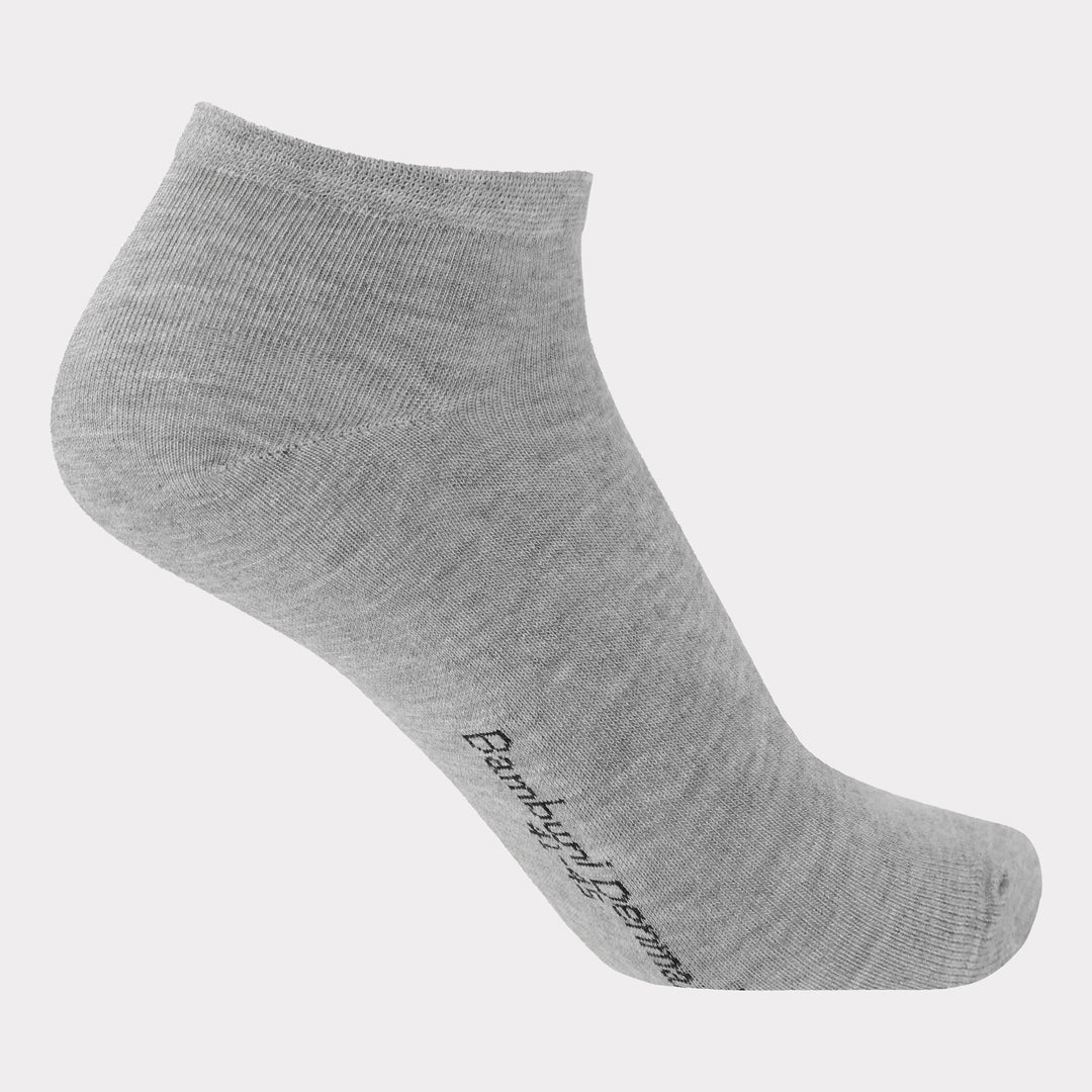 Grijze bamboe enkelsokken voor heren