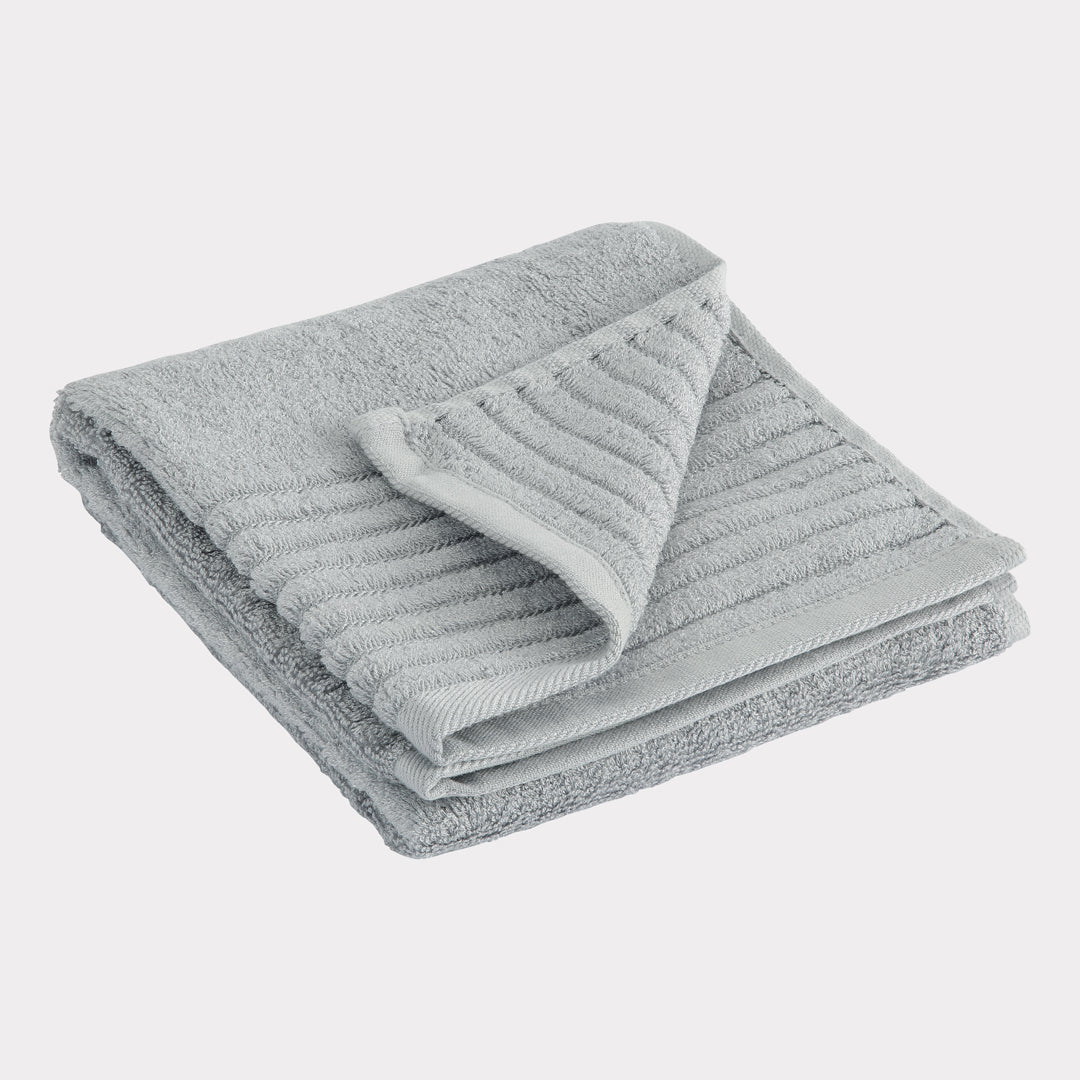 Gastendoek van bamboe in lichtgrijs van Bambuni