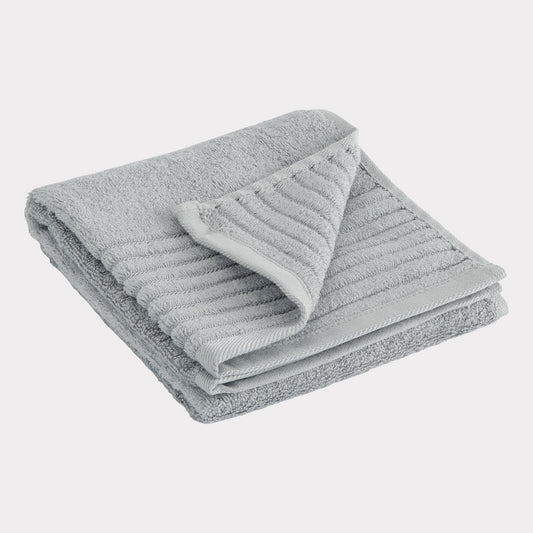 Gastendoek van bamboe in lichtgrijs van Bambuni