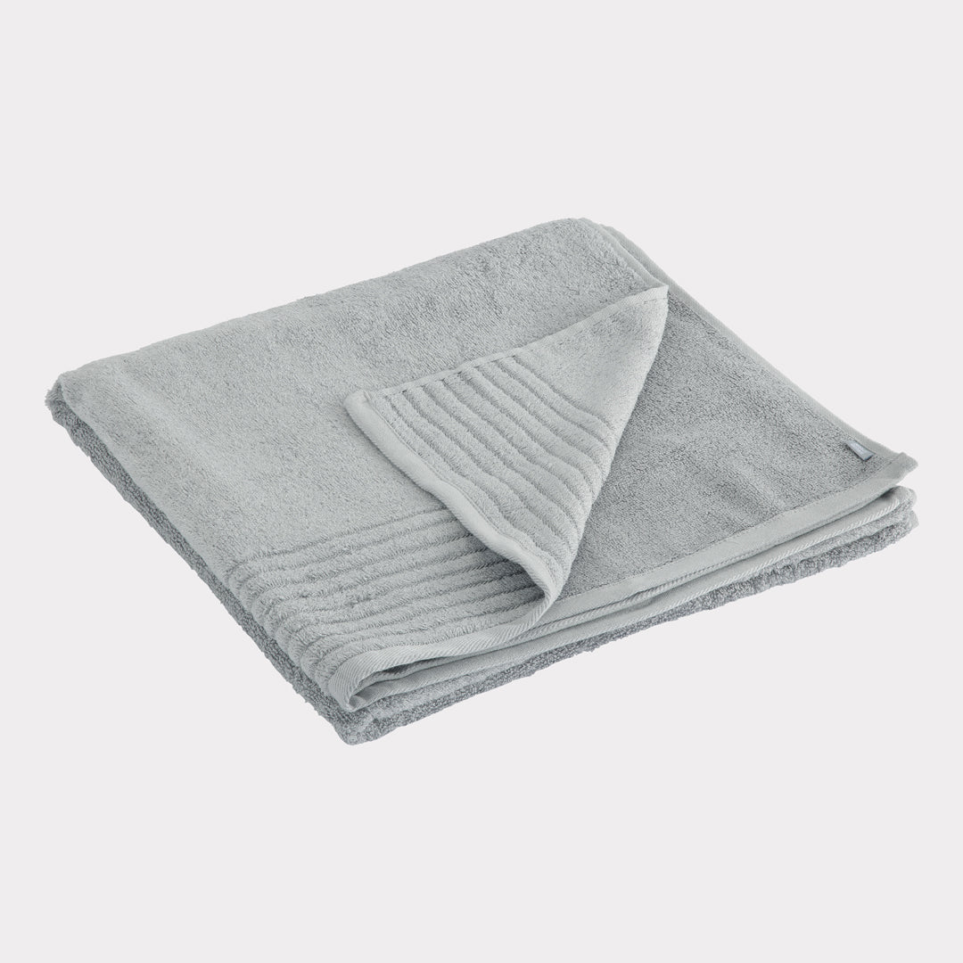 Bambuni bamboe strandhanddoek 100x150 cm lichtgrijs