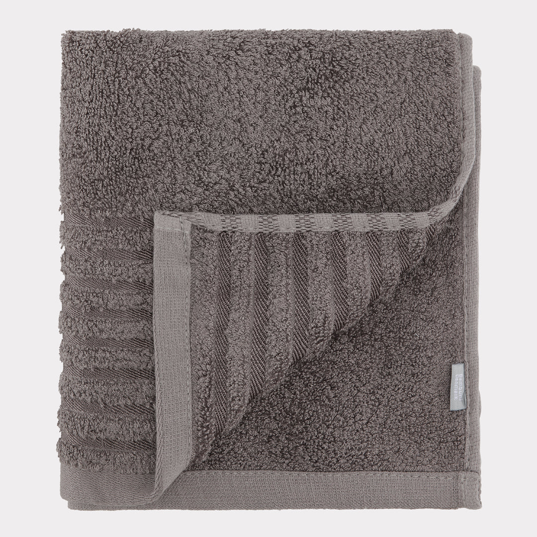 Gastendoek van bamboe in antracietgrijs van Bambuni