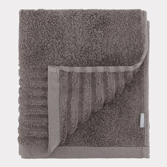 Gastendoek van bamboe in antracietgrijs van Bambuni