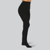 Zwarte bamboe panty met binnenvoering voor dames