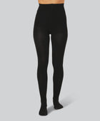 Zwarte bamboe panty voor dames