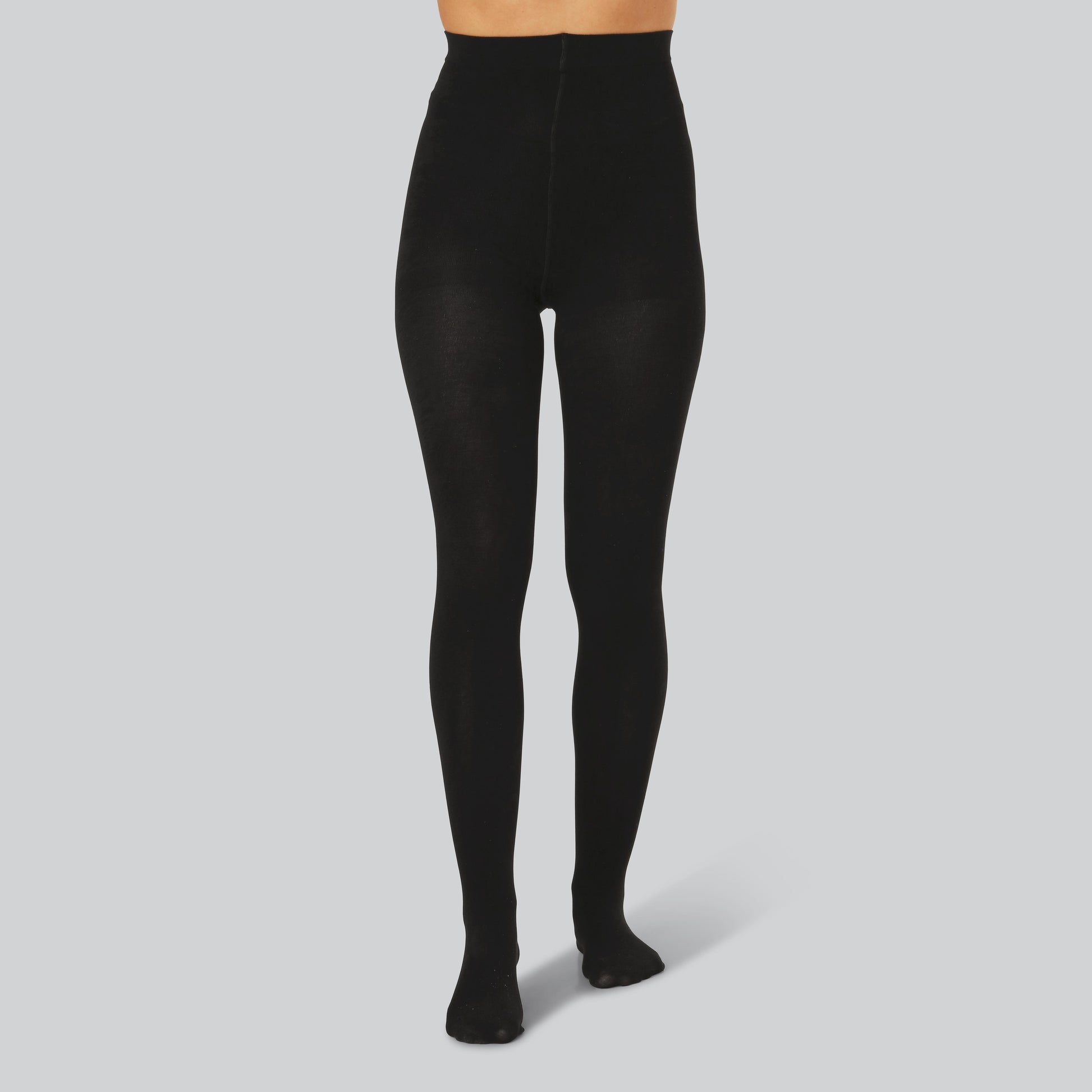 Zwarte bamboe panty voor dames