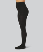 Zwarte bamboe panty voor dames