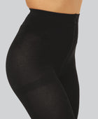 Zwarte bamboe panty voor dames