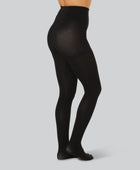 Zwarte bamboe panty voor dames