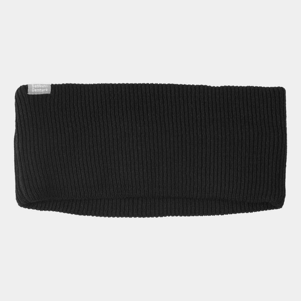 Bamboe haarband in zwart