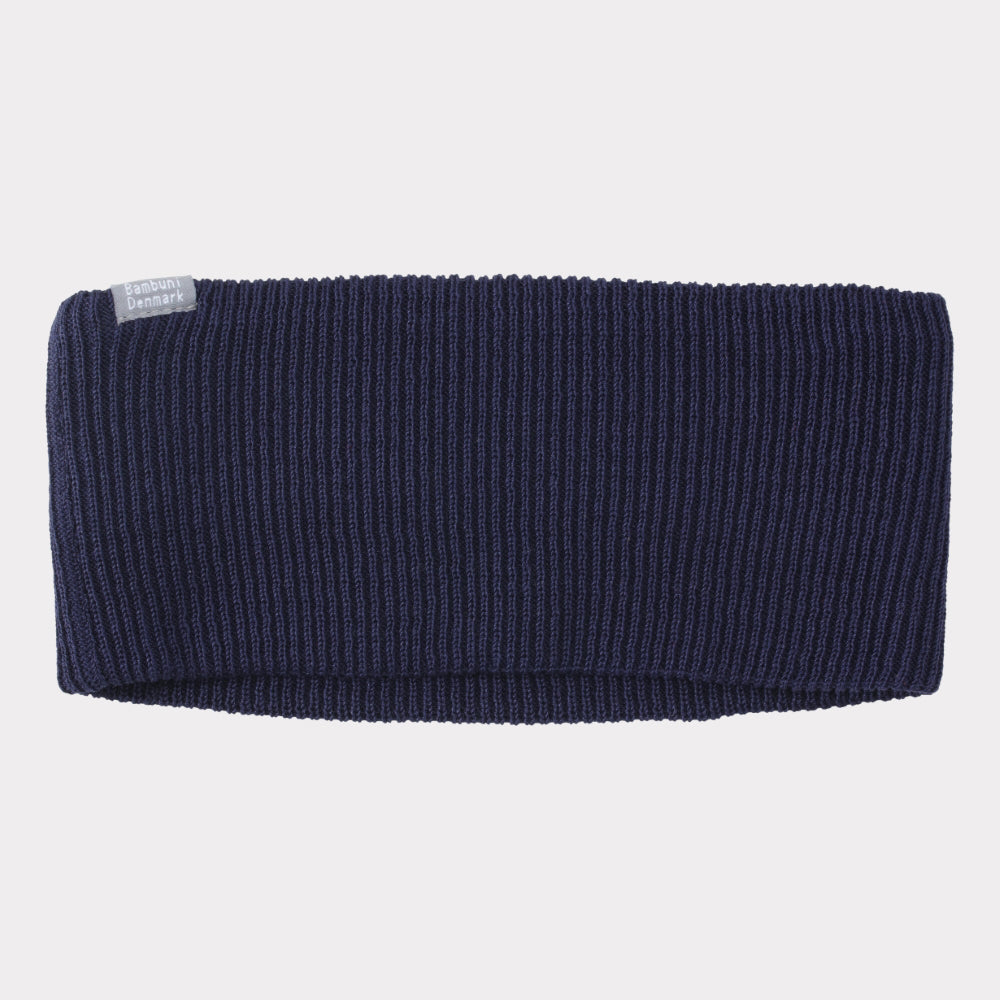Bamboe haarband in marineblauw