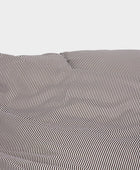 Bamboe beddengoed wit/bruin gestreept